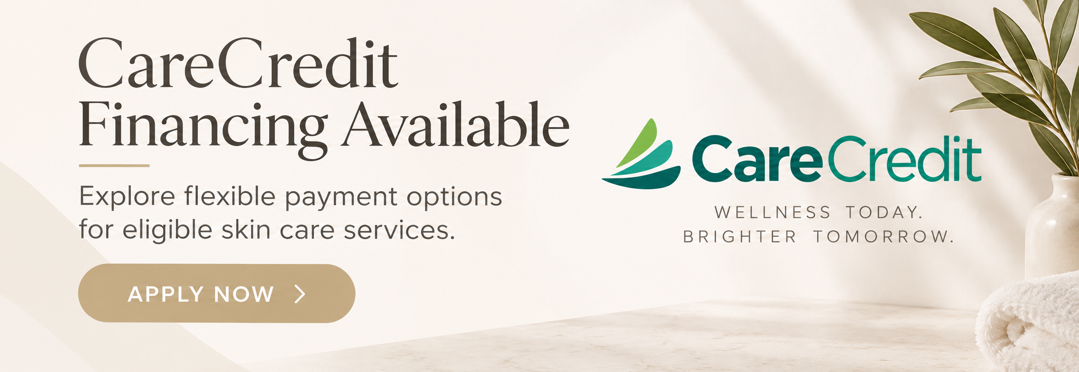 CareCredit financing available at Salon MK